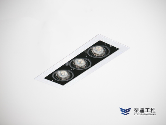 【方形嵌燈】 100×285mm (嵌孔) - 3燈 21W # 2309.002